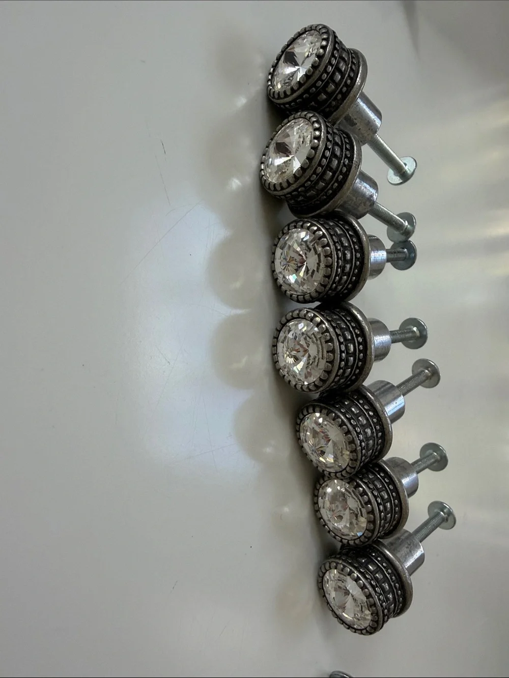 Carpe Diem Swarovski Crystal Knobs (Set of 7) with drawer pulls(3)